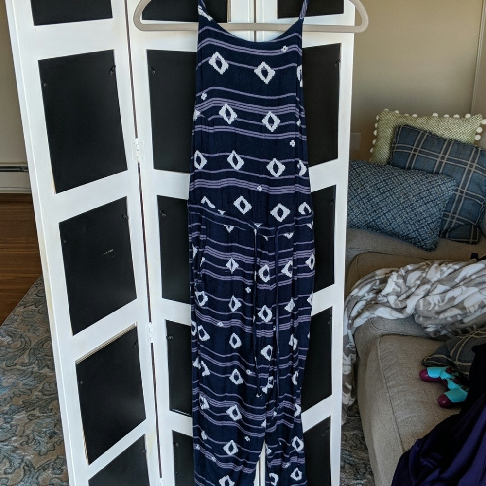 Navy blue jumpsuit